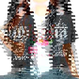 Made In 1929 Floral Vintage 95Th Birthday For Women Women's Oversized Comfort T-Shirt - Thegiftio UK