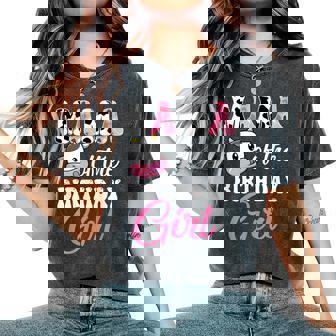 Mama Of The Birthday Girl Farm Mommy Cow 1St Birthday Girl Women's Oversized Comfort T-Shirt - Thegiftio UK