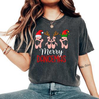 Merry Dancemas Ballet Dancer Teacher Christmas Dance Women's Oversized Comfort T-Shirt - Thegiftio UK