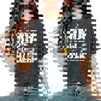 Mom Of Ballers Baseball Softball Game Women's Oversized Comfort T-Shirt - Monsterry