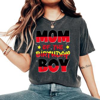 Mom And Dad Of The Birthday Boy Family Party Decoration Women's Oversized Comfort T-Shirt - Thegiftio UK