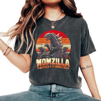 Momzilla Mother Of Monsters Retro Vintage Fanny Women's Oversized Comfort T-Shirt - Thegiftio UK