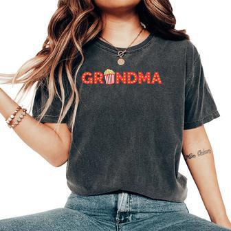Movie Night Party Grandma Movie Theme Birthday Party Women's Oversized Comfort T-Shirt - Monsterry