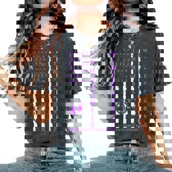 In November We Wear Purple Prematurity Awareness Preemie Mom Women's Oversized Comfort T-Shirt - Monsterry