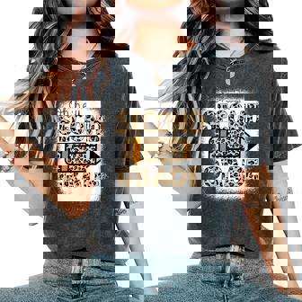 Oh Hey Second Grade Leopard Pencil Back To School Teacher Women's Oversized Comfort T-Shirt - Monsterry