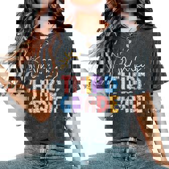 Oh Hey Third Grade Student Teacher First Day Back To School Women's Oversized Comfort T-Shirt - Monsterry