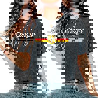 Oktoberfest German Drinking Vintage German Flag Women's Oversized Comfort T-Shirt | Mazezy