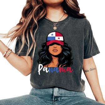 Panamanian Girl Panama Flag Proud Panameña Women Women's Oversized Comfort T-Shirt - Thegiftio UK