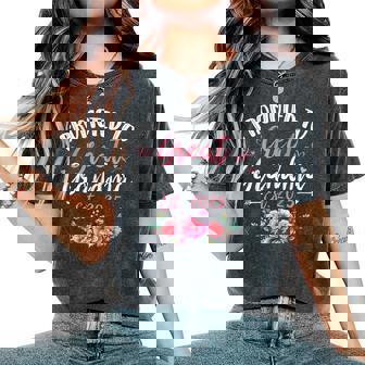 Promoted To Great Grandma Est 2025 First Time Grandma Women's Oversized Comfort T-Shirt - Seseable