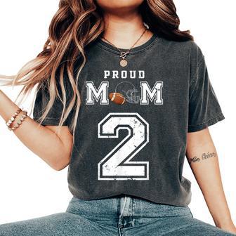 Proud Football Mom Number 2 Personalized Custom For Mom Women's Oversized Comfort T-Shirt - Monsterry