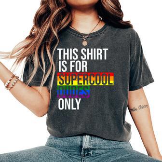 Proud Gay Quote Rainbow Color Lgbtq Women's Oversized Comfort T-Shirt - Thegiftio UK
