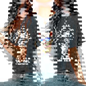Quand Nous Nous Battons Nous Gagnons Kamala Harris Cat Lady Boho Women T-shirt oversize confortable pour femme - Cadeauxyz