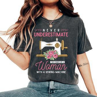 Quilter Sewing Machine Seamstress Girls Sewing Women's Oversized Comfort T-Shirt - Thegiftio UK