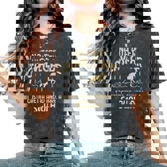 Ragazza Cavalli Equitazione Nata Per Cavalcare Donna Cavallo T-shirt comoda oversize da donna - Novitaregali