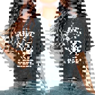Raising A Keeper Goalie Soccer Goalkeeper's Mom Mother Women's Oversized Comfort T-Shirt - Thegiftio