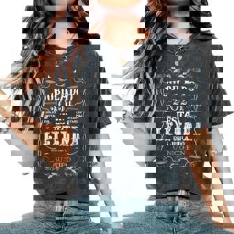 Regalo Jubilacion Leyenda Se Jubilado 2024 Hombre Cuello Camiseta extragrande cómoda para mujer - Regaloses