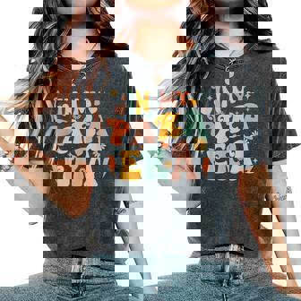 Retro Groovy In My Para Era Paraprofessional Paraeducator Women's Oversized Comfort T-Shirt | Mazezy
