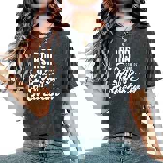 Rosa Pizza Et Sarcasme Disant Un Drôle De Nom De Rosa T-shirt oversize confortable pour femme - Cadeauxyz