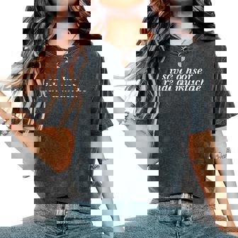 Save A Horse Ride A Mustache Cowboy Cowgirl Rodeo Lover Women's Oversized Comfort T-Shirt | Mazezy