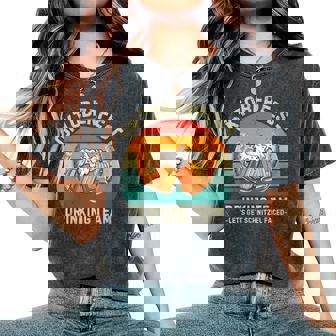 Schnitzel Faced Beers Drinking Team Oktoberfest Women's Oversized Comfort T-Shirt | Seseable UK