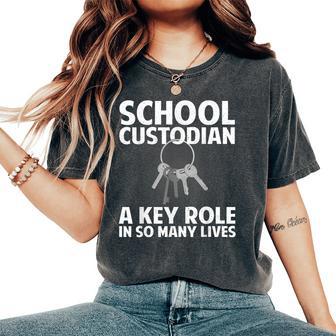 School Custodian For Custodian Appreciation Women's Oversized Comfort T-Shirt - Thegiftio UK