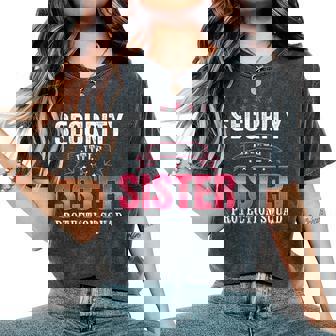 Security Little Sister Protection Squad Brother Boys Women's Oversized Comfort T-Shirt | Seseable UK