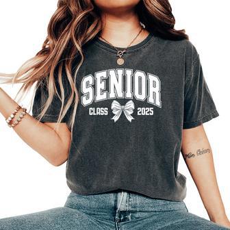 Senior 2025 Coquette Class Of 2025 Senior Year Girls & Women Women's Oversized Comfort T-Shirt - Thegiftio UK