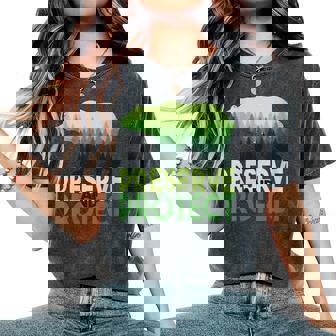 Sensibilisation À La Nature Préservez Et Protégez La Forêt T-shirt oversize confortable pour femme - Cadeauxyz