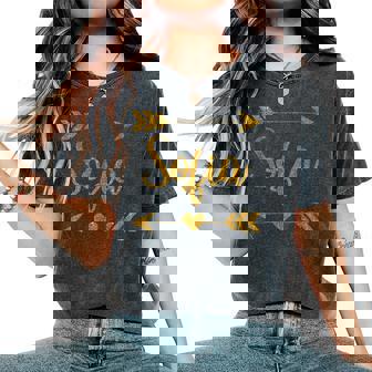 Sofia Personalized Mom Name Birthday Custom Idea Women's Oversized Comfort T-Shirt - Monsterry