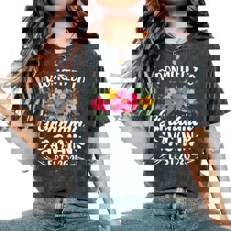 Soon To Be Grandma Promoted To Grandma Again Est 2025 Women's Oversized Comfort T-Shirt | Seseable UK
