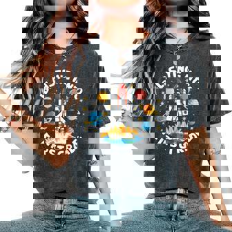 Space Astronaut 1St Grade Back To School Student Teacher Women's Oversized Comfort T-Shirt - Seseable