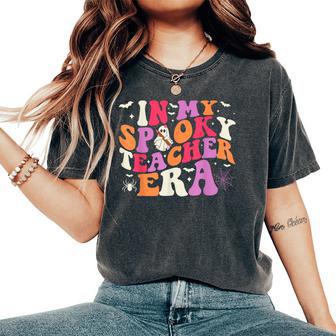 In My Spooky Teacher Era Halloween Teacher Back To School Women's Oversized Comfort T-Shirt - Thegiftio UK