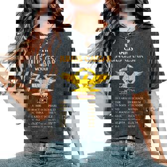 Spqr Antigua Roma Julio César Historia De Roma Camiseta extragrande cómoda para mujer - Regaloses
