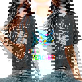 It Takes A Lot Of Sparkle To Be A Teacher Rainbow Fish Women's Oversized Comfort T-Shirt - Monsterry