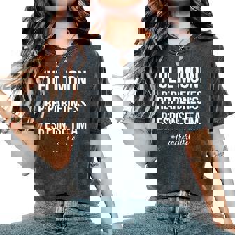 Teacher Full Moon Response Team Light Women's Oversized Comfort T-Shirt - Monsterry