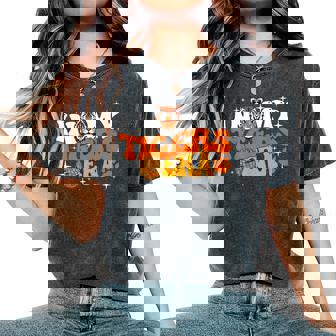 In My Tigers Era Back To School Mascot Spirit Game Groovy Women's Oversized Comfort T-Shirt | Mazezy