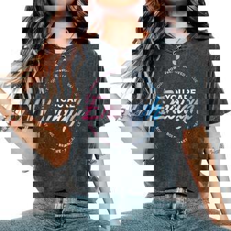 Transgender You Are Enough Trans Pride Flag Lgbtq Men Women's Oversized Comfort T-Shirt - Monsterry