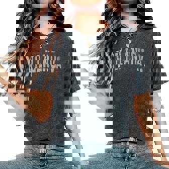 Villanova Name Vintage Retro Boy Girl Women's Oversized Comfort T-Shirt | Seseable UK