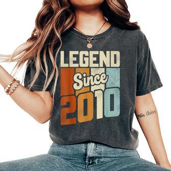 Vintage 2010 14 Birthday Decoration Boys Girls 14Th Birthday Women's Oversized Comfort T-Shirt - Thegiftio UK