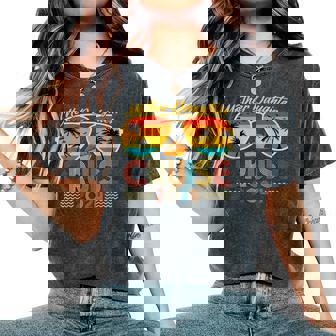 Vintage Mother Daughter Cruise 2024 Family Vacation Squad Women's Oversized Comfort T-Shirt - Monsterry