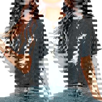 Vintage Western Horse Silhouette Horse Riding Lover Women's Oversized Comfort T-Shirt | Mazezy