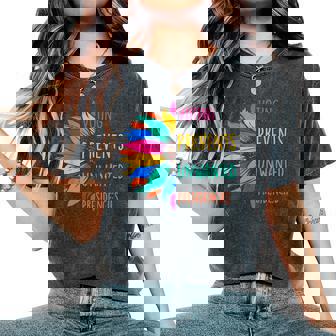 Voting Prevents Unwanted Presidencies Sunflower Women's Oversized Comfort T-Shirt - Monsterry