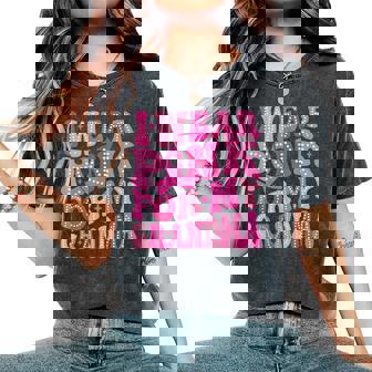 I Wear Pink For My Grandma Breast Cancer Family Support Women's Oversized Comfort T-Shirt - Monsterry