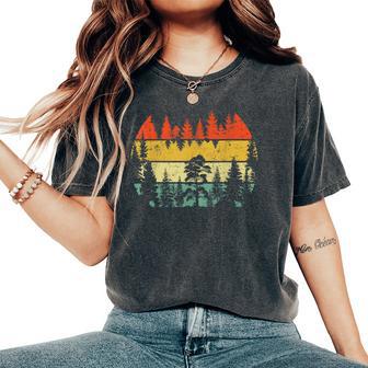 Wildlife Trees Retro Forest Outdoors Nature -Youth Women's Oversized Comfort T-Shirt - Thegiftio UK