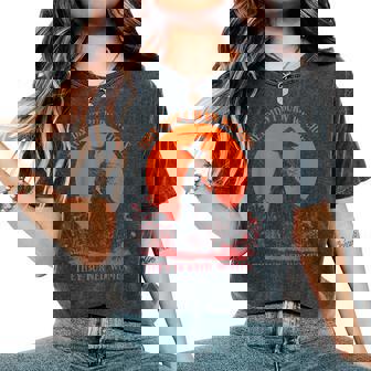 They Didn't Burn Witches They Burned Witchy Feminist Women's Oversized Comfort T-Shirt | Mazezy