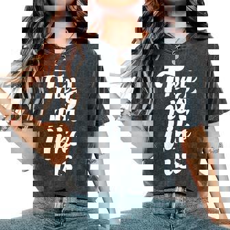 They Not Like Us Hip Hop Lyrics West Coast Compton La Women's Oversized Comfort T-Shirt | Seseable UK