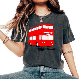 Kids Double Decker Red Bus T-Shirt Boys Girls British Europe Women's Oversized Comfort Colors T-Shirt - Monsterry UK