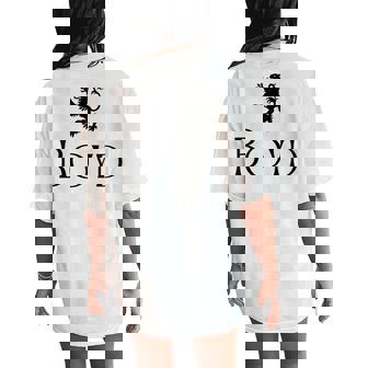 Boyd Clan Scottish Family Name Scotland Heraldry Women's Oversized Comfort T-Shirt Back Print - Monsterry