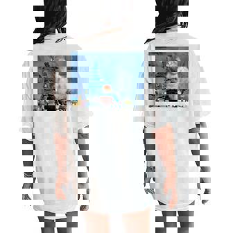 Christmas Tree Star Bumble The Abominable Snowman Women's Oversized Comfort T-Shirt Back Print - Monsterry