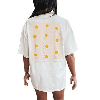 Consider The Wildflowers Retro Christian Jesus Women's Oversized Comfort T-Shirt Back Print - Thegiftio UK